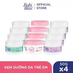 Combo 4 Kem dưỡng da Babi Mild 50Gx4