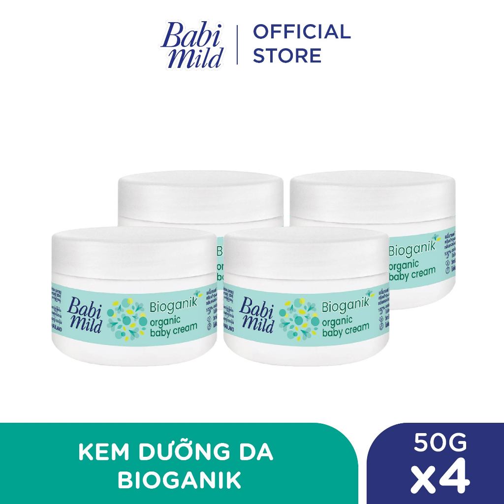 Combo 4 Kem dưỡng da Babi Mild 50Gx4