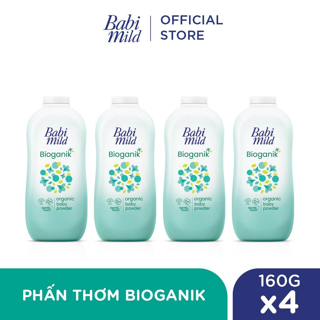 Combo 4 Phấn thơm Babi Mild 160Gx4