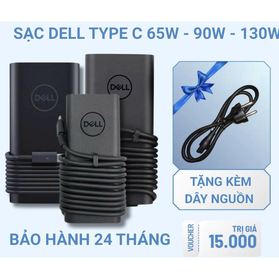 Sạc Laptop DELL Ovan Type C - Sạc Máy Tính DELL CAO CẤP BẢO HÀNH 24T