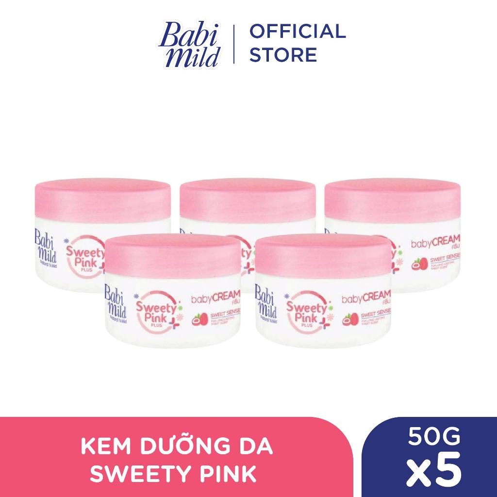 Combo 5 Kem dưỡng da Babi Mild 50Gx5