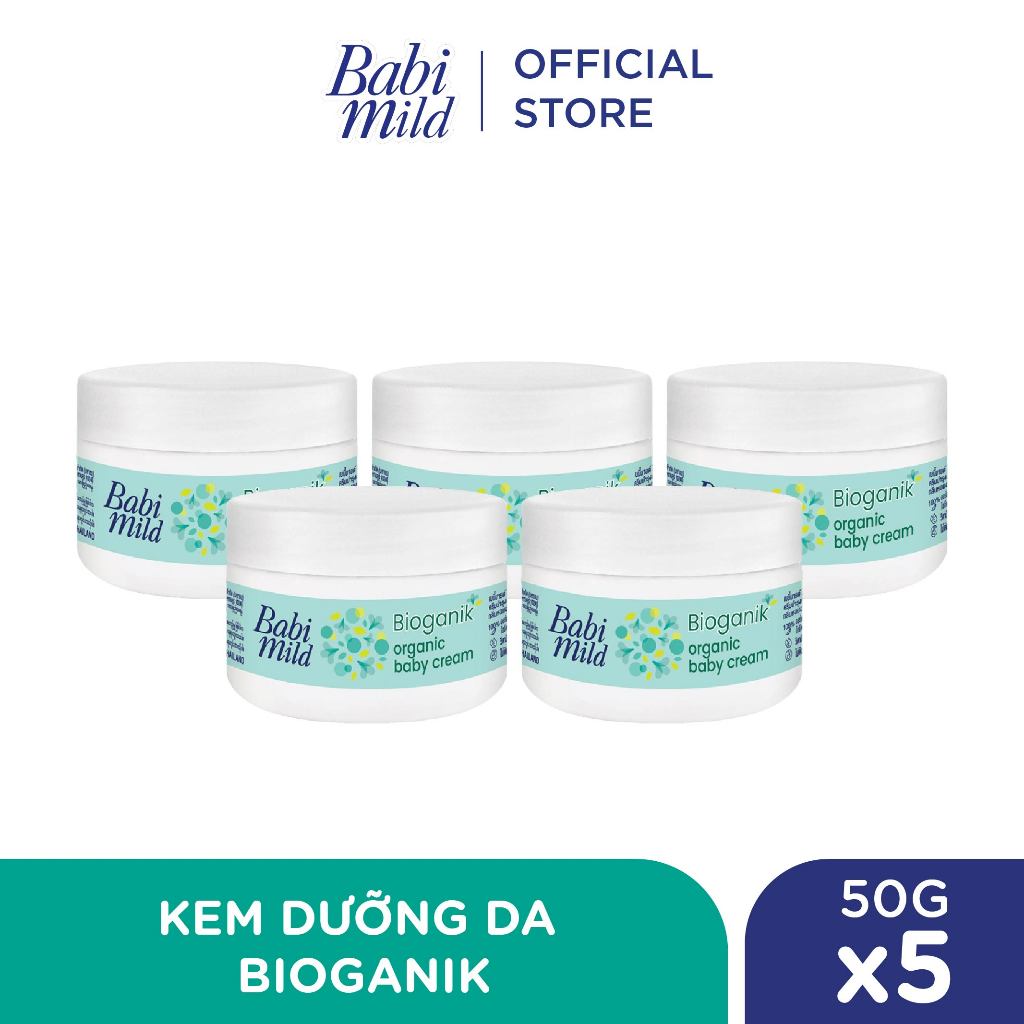Combo 5 Kem dưỡng da Babi Mild 50Gx5