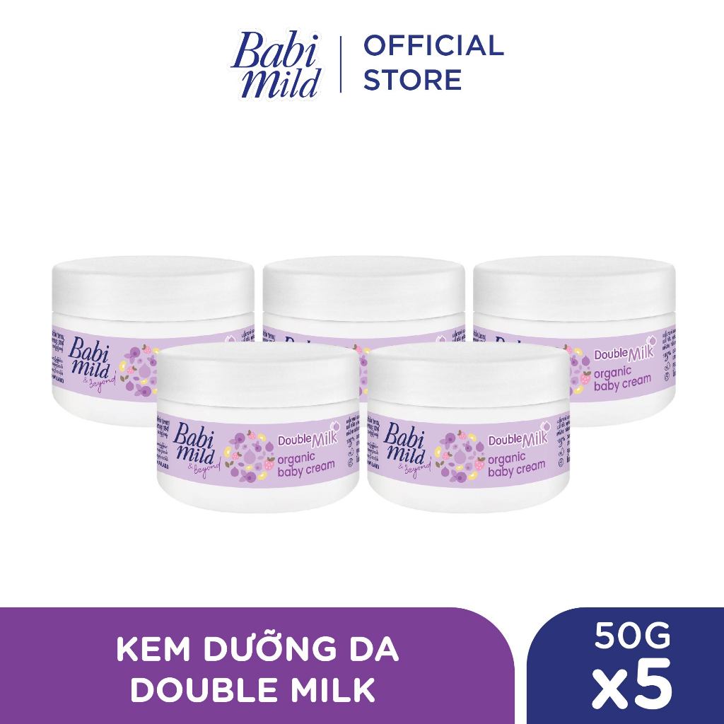 Combo 5 Kem dưỡng da Babi Mild 50Gx5