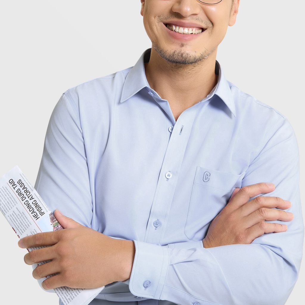 Áo sơ mi nam dáng ôm CANIFA dáng slimfit nano thấm hút tốt 8TH25W004
