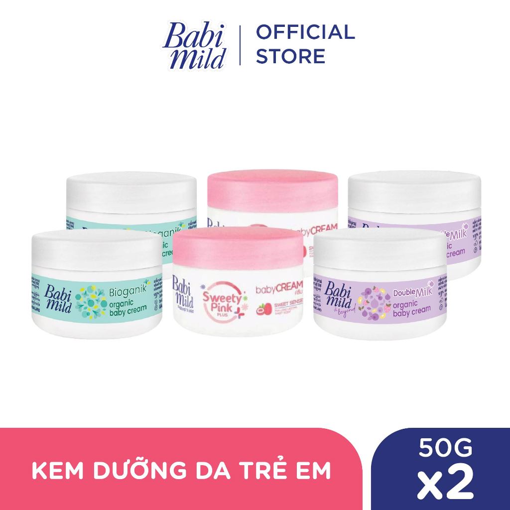 Combo 2 Kem dưỡng da Babi Mild 50Gx2