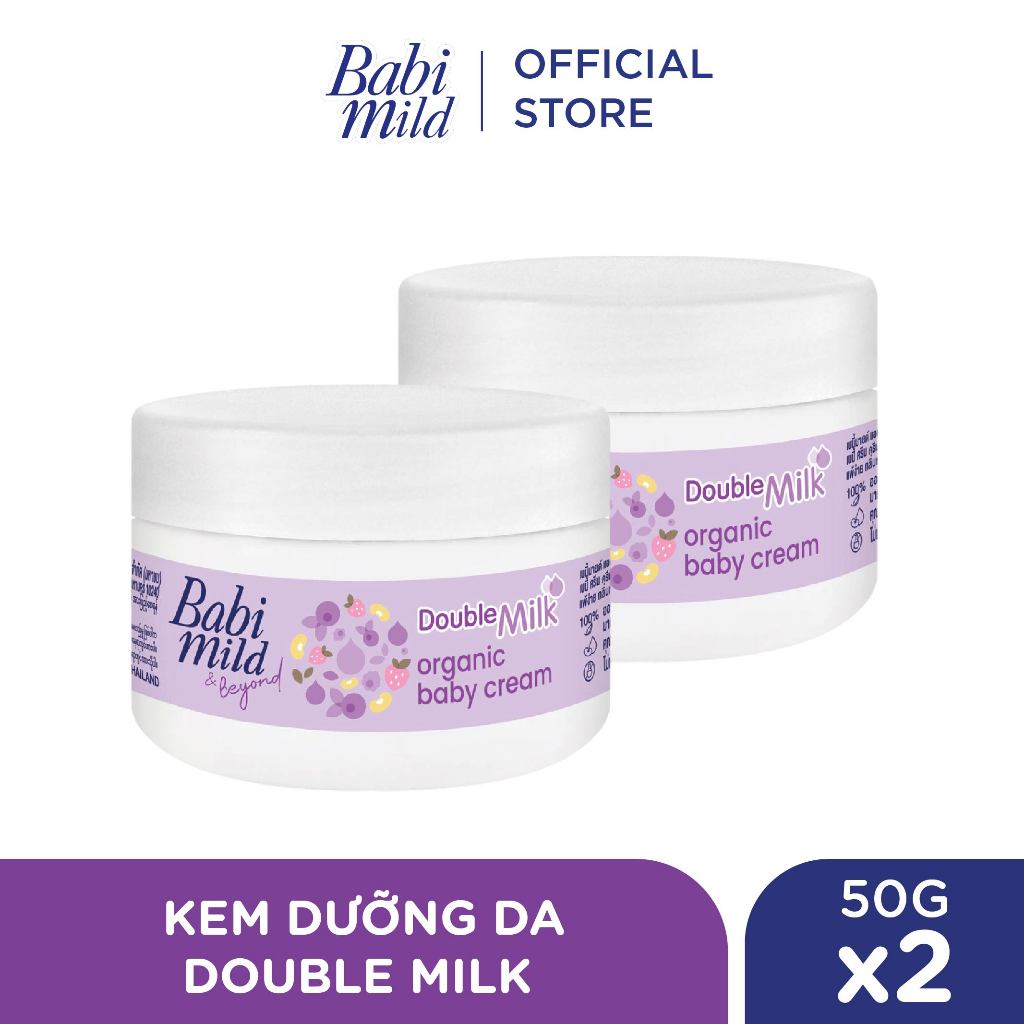 Combo 2 Kem dưỡng da Babi Mild 50Gx2