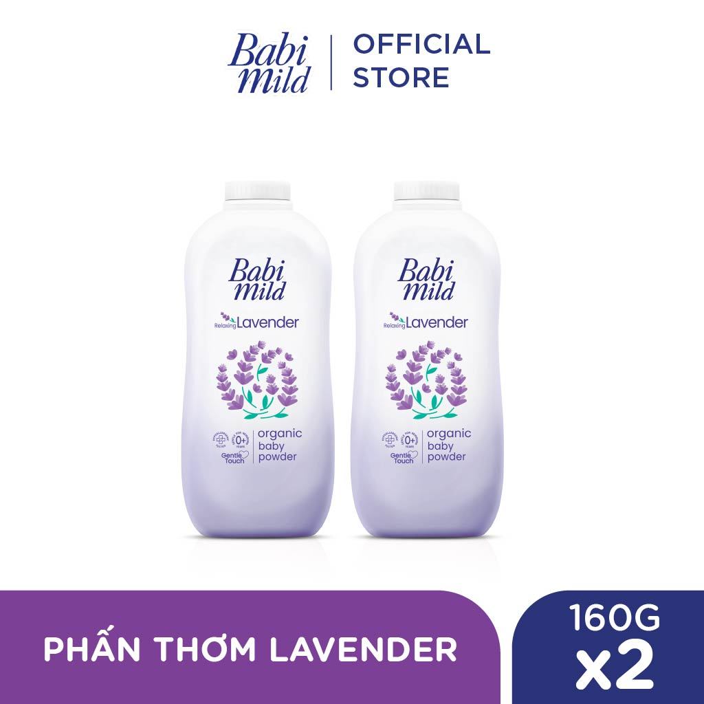 Combo 2 Phấn thơm Babi Mild 160Gx2