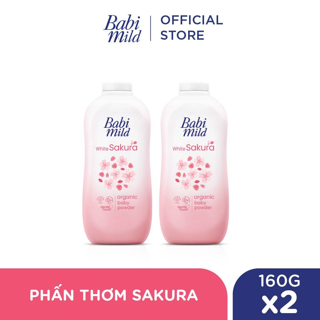 Combo 2 Phấn thơm Babi Mild 160Gx2