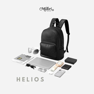 Balo Da Nam Nữ Đi Học Đi Làm HELIOS Cặp Đựng Laptop Du Lịch Nhiều Ngăn Chống Sốc | MIDORI FOR MAN