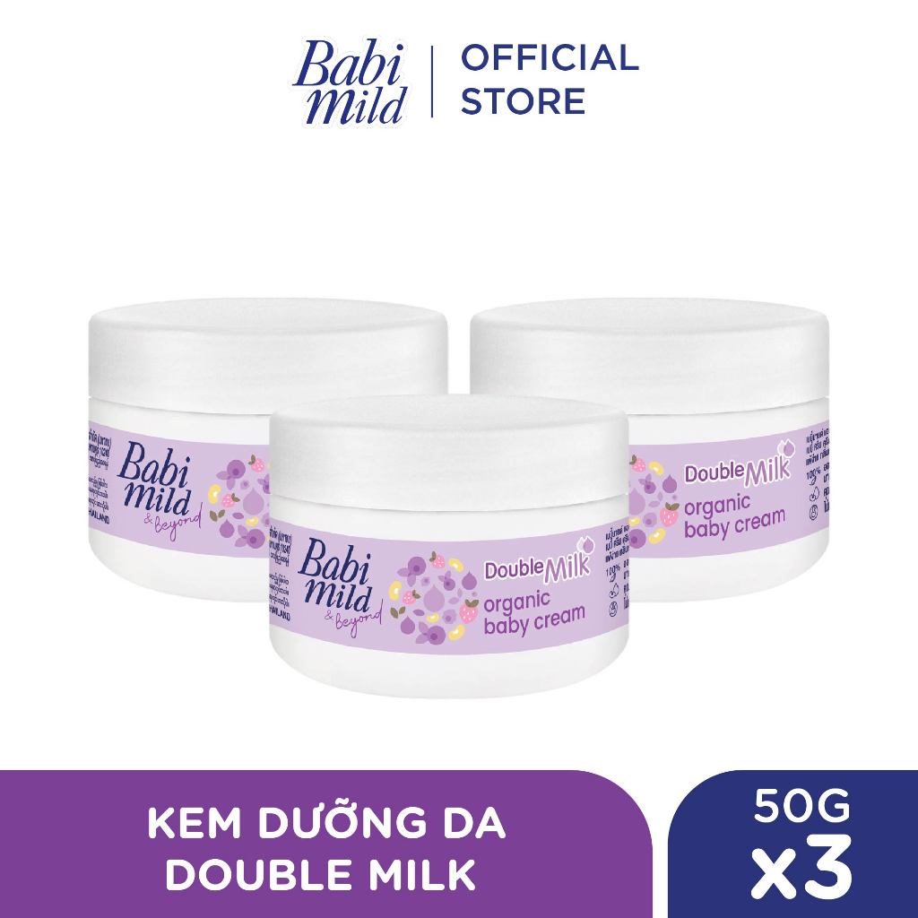 Combo 3 Kem dưỡng da Babi Mild 50Gx3
