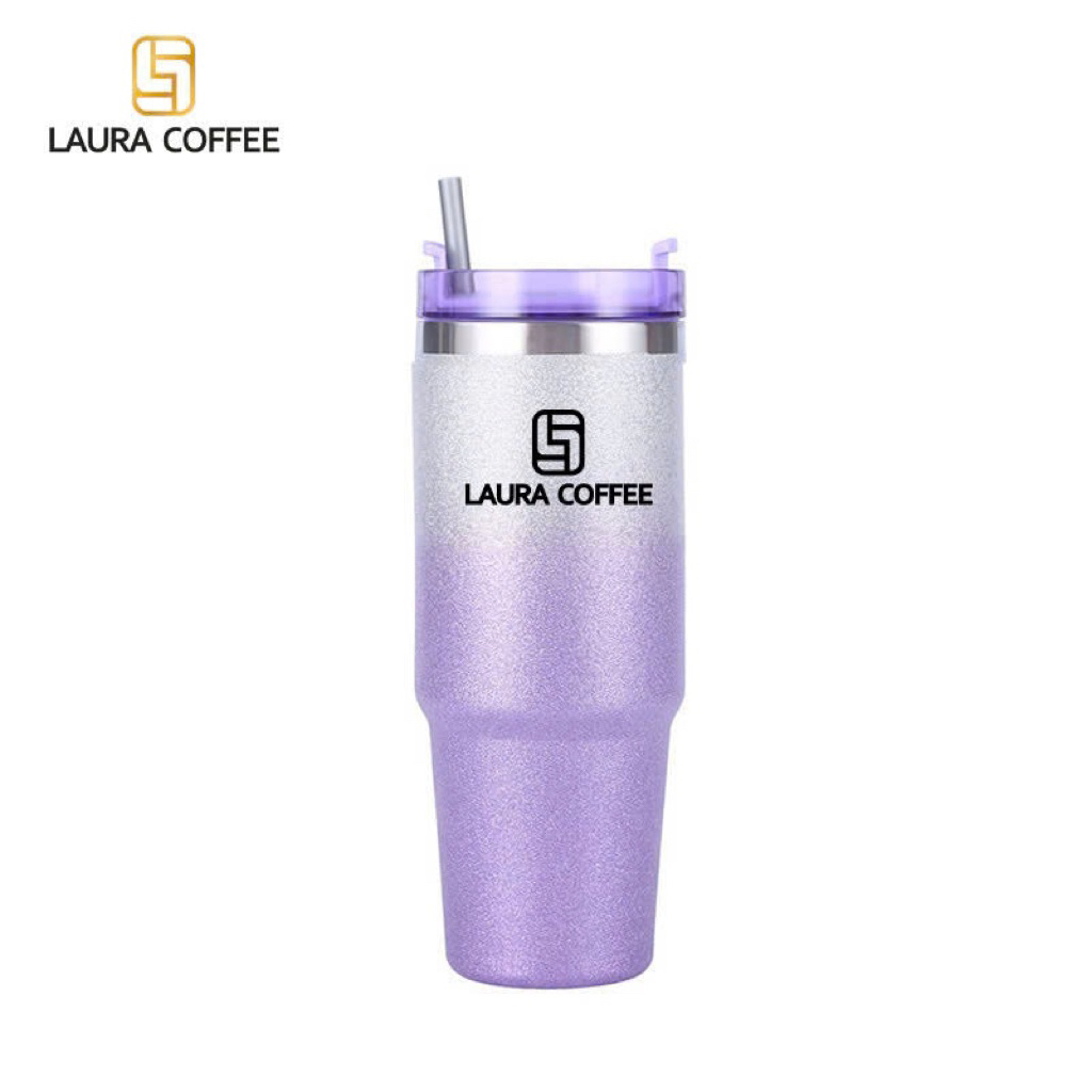 [Kèm 2 gói Cafe Laura ] Ly Giữ Nhiệt Laura Coffee 2 Lớp , Giữ Nhiệt 8-12h
