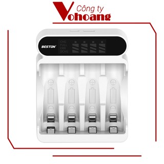 Beston C9023L sạc kèm pin thông minh có màn hình, sạc pin Ni-MH 1.2V thông minh, tự ngắt, bảo vệ pin tối ưu pin AA / AAA
