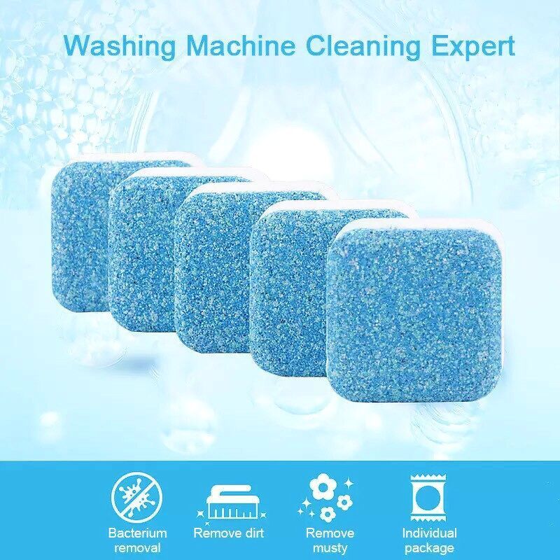 Hộp 12 Viên Tẩy Vệ Sinh Lồng Máy Giặt - Diệt Khuẩn - Tẩy Cặn Bẩn Máy Giặt
