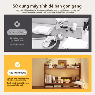 Giá Để Đồ Bàn Học Giá Sách Gỗ Chống Bàn Làm Việc Tiết Kiệm Không Gian Kệ Sách Đa Năng TiệLợi