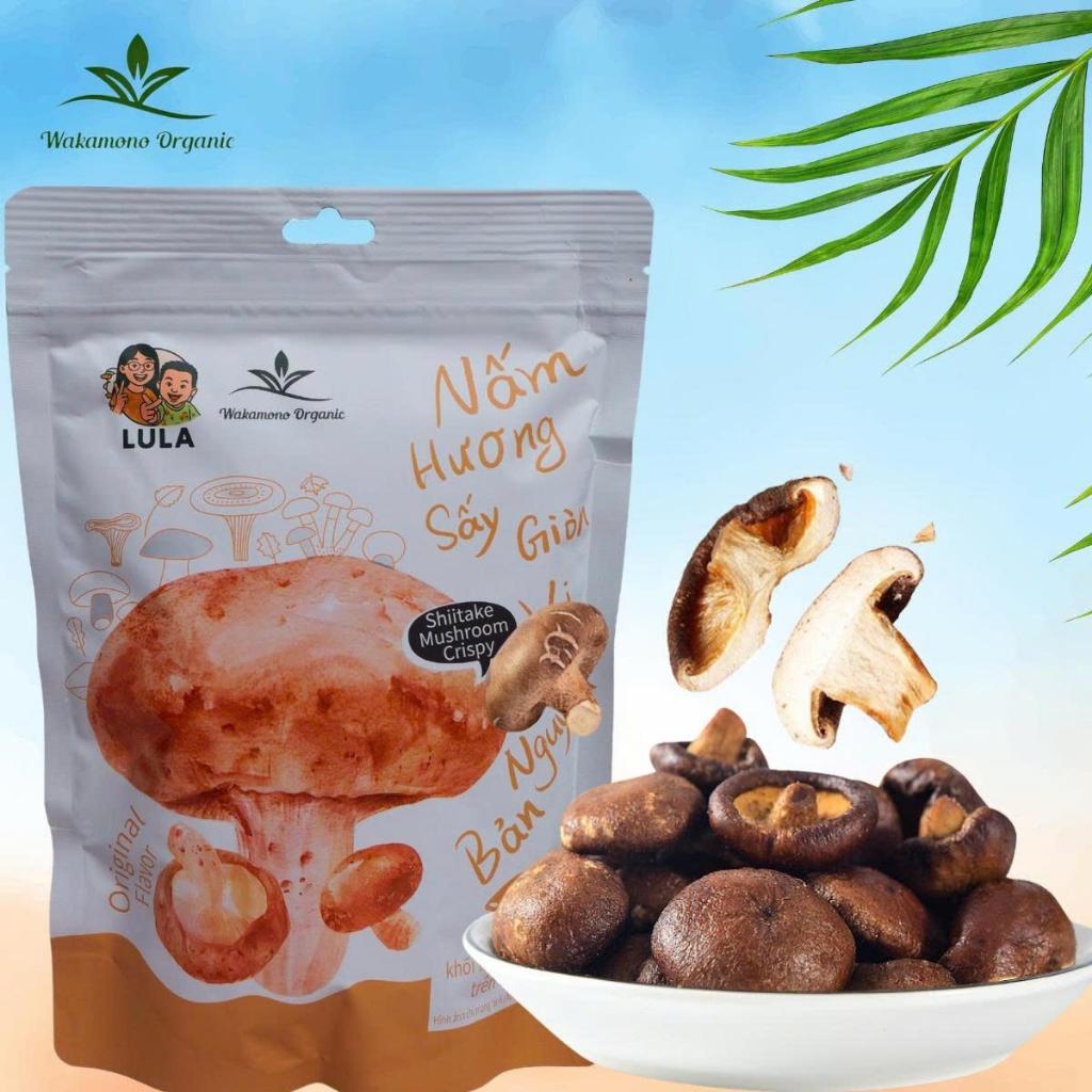 Trái cây-rau củ sấy giòn Wakamono Organic, Ăn vặt healthy, Giòn rụm từng miếng