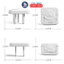 Combo 5 Nút Bịt Ổ Điện Gấu Trắng Cao Cấp GutyKids Có Quai Tháo Lắp Dễ Dàng, Giữ An Toàn Cho Bé