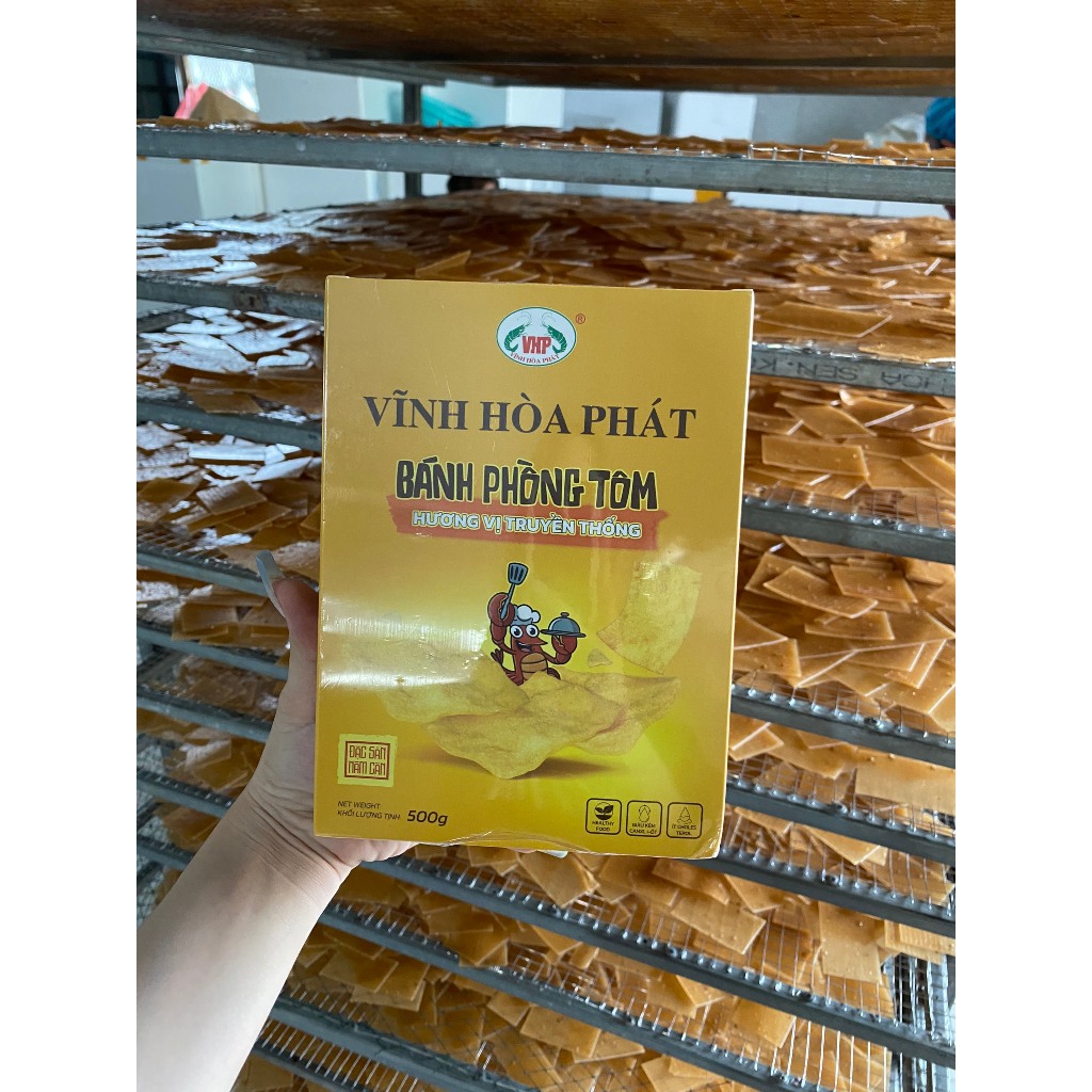 Bánh Phồng Tôm truyền thống [ Hộp 500G ] -  Đặc Sản Năm Căn _ Cà Mau