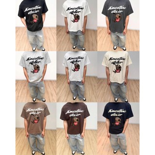 Áo thun MMESTLINE "LAZY DOG" form Boxy in trame lụa vải Premium Cotton
