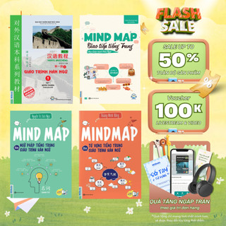 Sách Tự học tiếng Trung: Giáo trình Hán ngữ 1, Mindmap từ vựng, ngữ pháp, giao tiếp theo giáo trình Hán ngữ