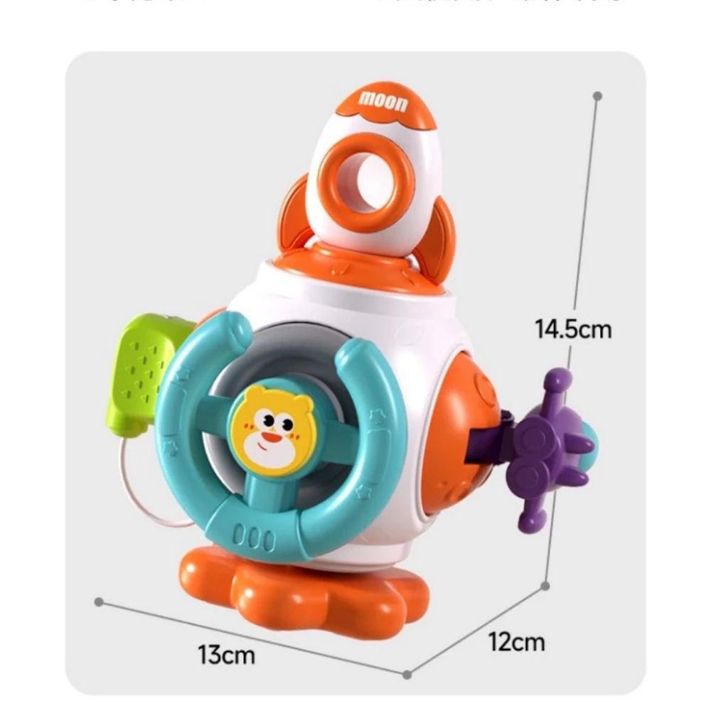 ( HÌNH TÊN LUA ) Đồ Chơi Trí Tuệ Cho Bé Khối Bận Rộn Cầm Tay 6 in 1 Hộp Khối Quả Cầu Không Gian Cầm Tay