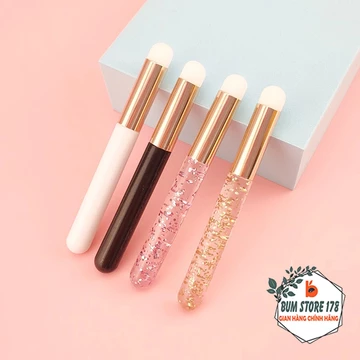 Bộ 2 Cọ Tán Son Môi Chuyên Nghiệp Lông Mềm Mịn, Cọ Môi Đầu Tròn Làm Đều Màu Môi Giúp Tôn Dáng Môi