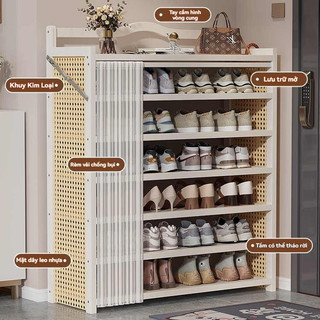 Kệ giày gấp gọn Giá giày nhiều lớp Trọng lượng nhẹ để gấp lại Không cần lắp đặt Kệ để giày dép nhiều tầng