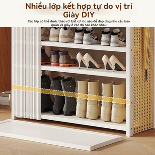 Kệ giày gấp gọn Giá giày nhiều lớp Trọng lượng nhẹ để gấp lại Không cần lắp đặt Kệ để giày dép nhiều tầng