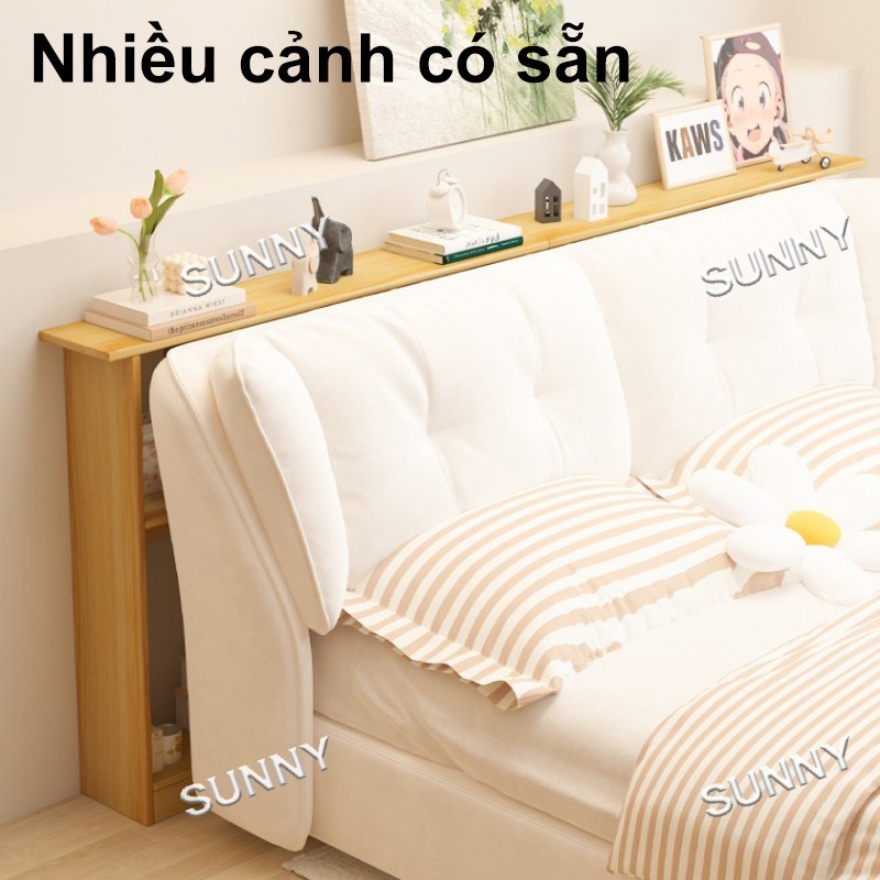 SUNNY Kệ Để Đồ Khe Sofa Đa Năng Nhiều Tầng, Tủ Kệ Đầu Giường Gỗ MDF Tiết Kiệm Diện Tích 120cm