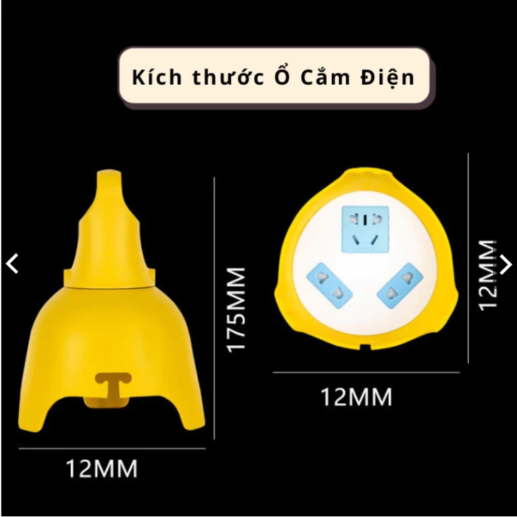 Ổ cắm điện ngoài trời 2500W chống nước kèm 5m dây chịu tải tốt