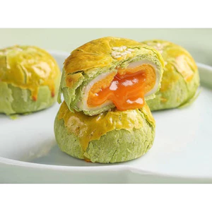 Bánh mini trứng chảy nhiều vị - khoai môn, lòng đỏ trứng, phô mai, matcha (Set hộp 6c)