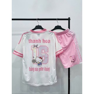 [CÓ IN TÊN] Bộ áo bóng đá trẻ em MU HỒNG in hello đánh cầu đủ size cho bé 8-65kg, chất thun lạnh thoáng mát Top Kid
