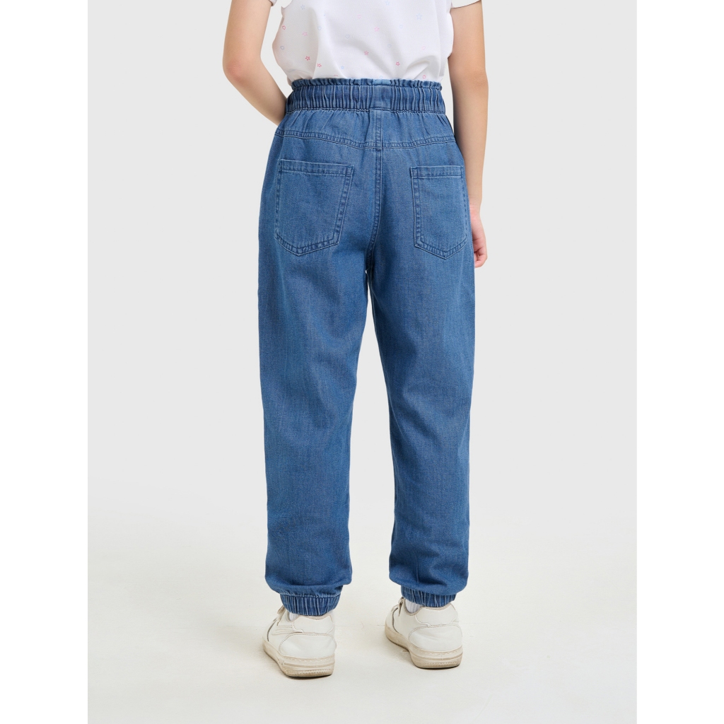 Quần jean bé gái CANIFA cạp chun dáng baggy 1BJ25A001