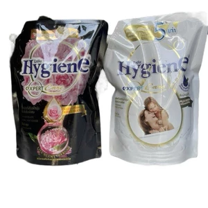 Combo 2 Túi Nước Xả Vải Hygiene Expert Care Đen Trắng 1100ml Lưu Hương Thơm Bền Lâu Mềm Vải