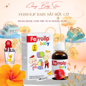Ferrolip baby sắt hữu cơ nhỏ giọt vị đào cho bé 30ml