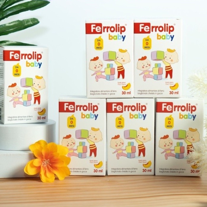 Ferrolip baby sắt hữu cơ nhỏ giọt vị đào cho bé 30ml