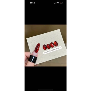 Sơn mắt mèo đỏ, mắt mèo ánh trăng cao cấp Omeei lẻ màu, chất sơn đặc mướt hơ nam châm siêu sáng