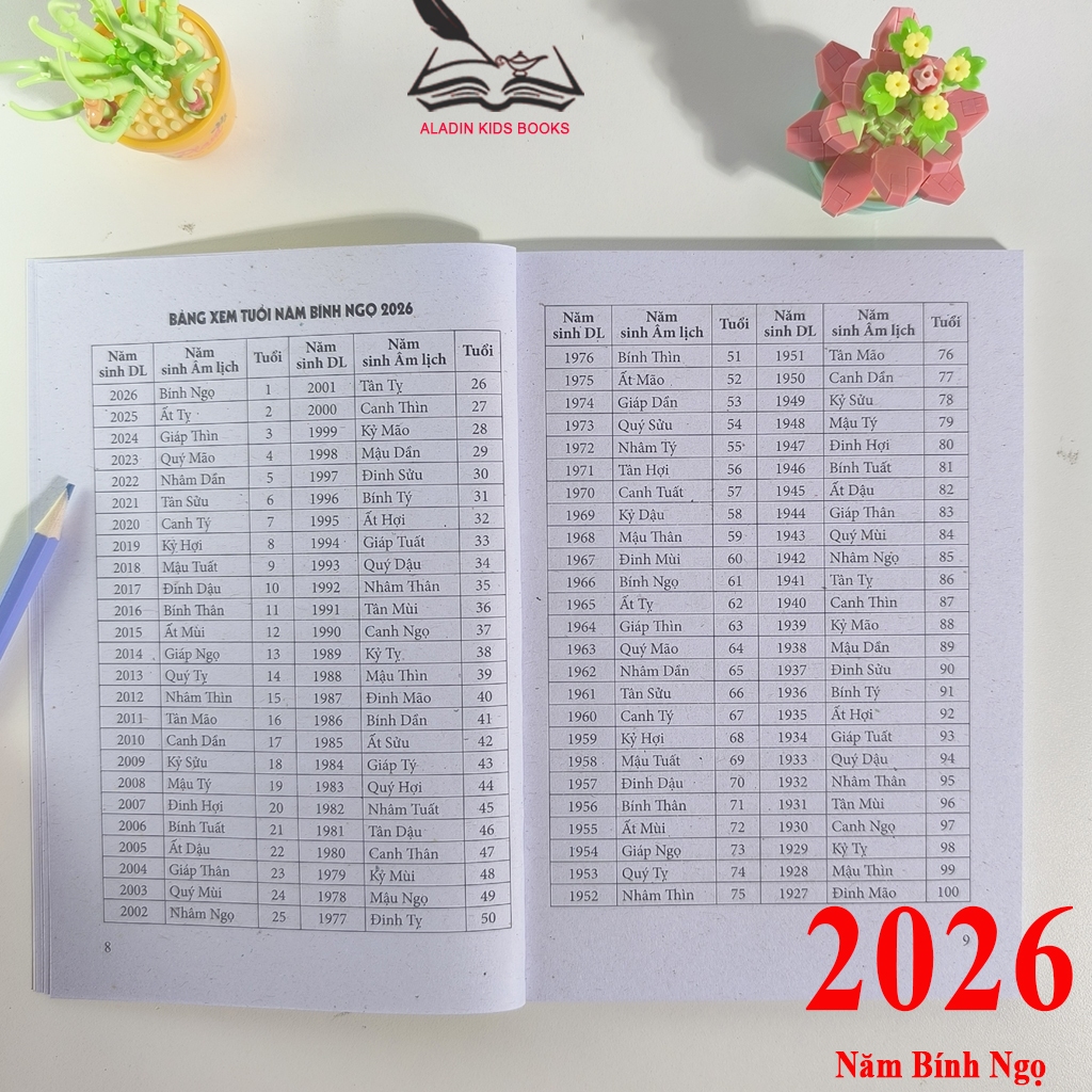 Sách- Ngày Lành Tháng Tốt Vạn Sự Cát Tường Năm Bính Ngọ 2026