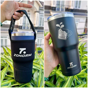 LY GIỮ NHIỆT 900ML TẶNG KÈM TÚI ĐỰNG LY + ỐNG HÚT ZONORM 7