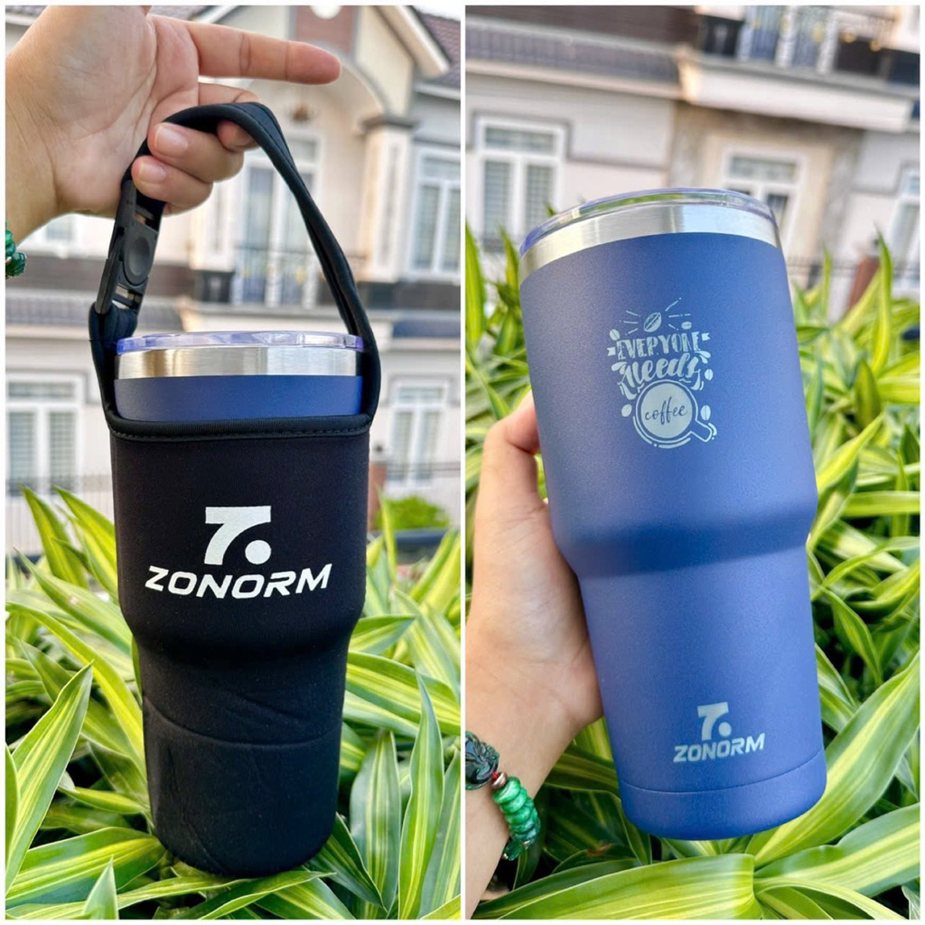 LY GIỮ NHIỆT 900ML TẶNG KÈM TÚI ĐỰNG LY + ỐNG HÚT ZONORM 7