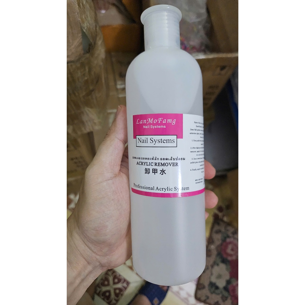 Chai Nước ủ phá gel chuyên dụng, rửa sơn gel 500ml
