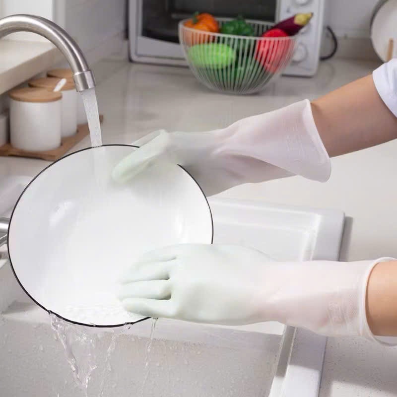 Găng Tay Cao Su Rửa Chén Bát Giặt Đồ Siêu Dai Siêu Bền