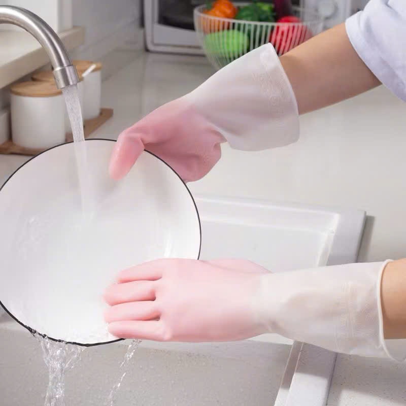 Găng Tay Cao Su Rửa Chén Bát Giặt Đồ Siêu Dai Siêu Bền