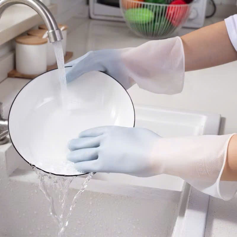 Găng Tay Cao Su Rửa Chén Bát Giặt Đồ Siêu Dai Siêu Bền