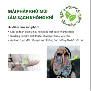 Miếng Dán Khử Mùi Giày Cao Cấp Nano Airpurity 6x9cm – Kháng Khuẩn, Chống Nấm, Hiệu Quả 2-3 Tháng