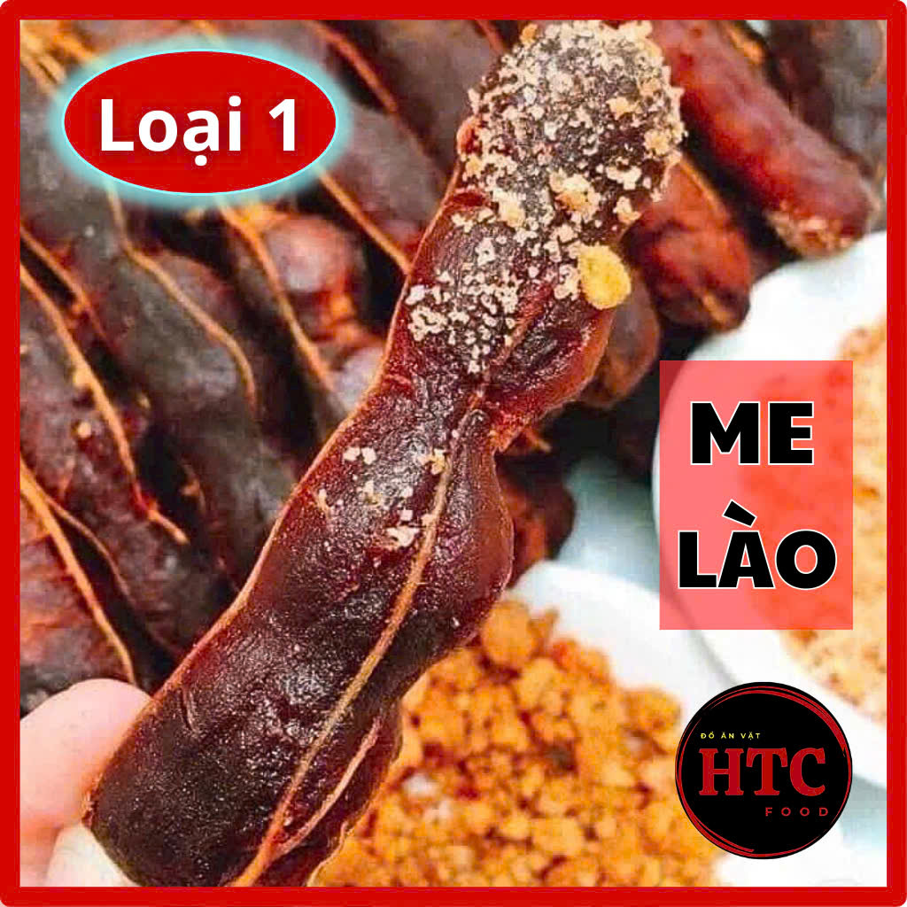 Me lào muối tôm Tây Ninh loại 1 dẻo mềm chua ngọt siêu ngon, trái cây sấy ăn vặt ngon từ HTC Food
