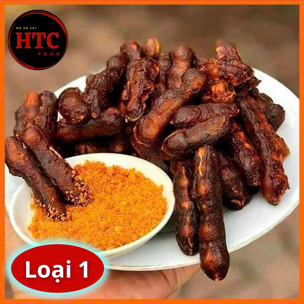 Me lào muối tôm Tây Ninh loại 1 dẻo mềm chua ngọt siêu ngon, trái cây sấy ăn vặt ngon từ HTC Food