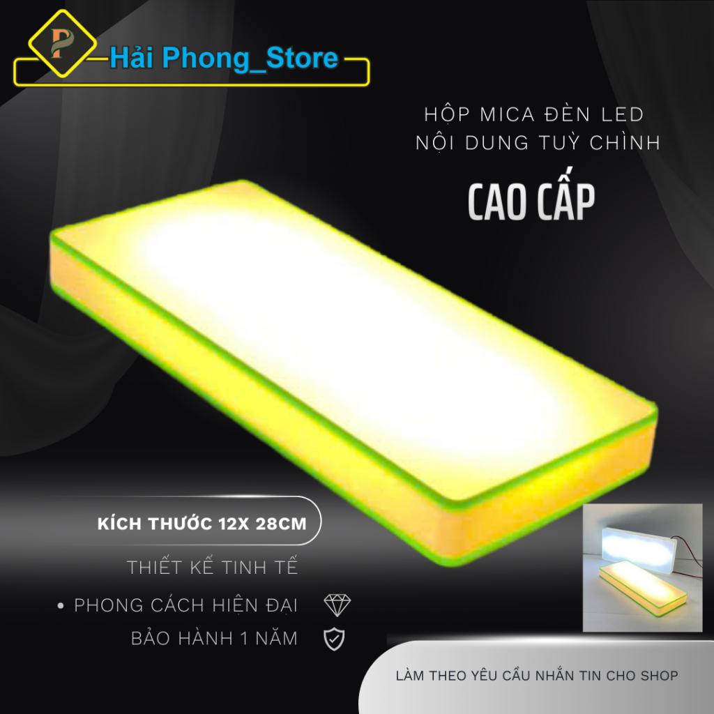 Hộp Đèn Mica Viền LED Phát Sáng – Phôi Hộp Đèn Mica Nội Dung Tuỳ Chỉnh | BigBuy360 - bigbuy360.vn