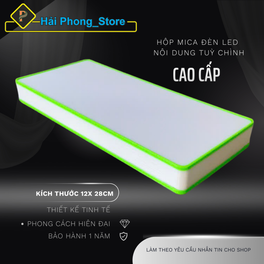 Hộp Đèn Mica Viền LED Phát Sáng – Phôi Hộp Đèn Mica Nội Dung Tuỳ Chỉnh | BigBuy360 - bigbuy360.vn