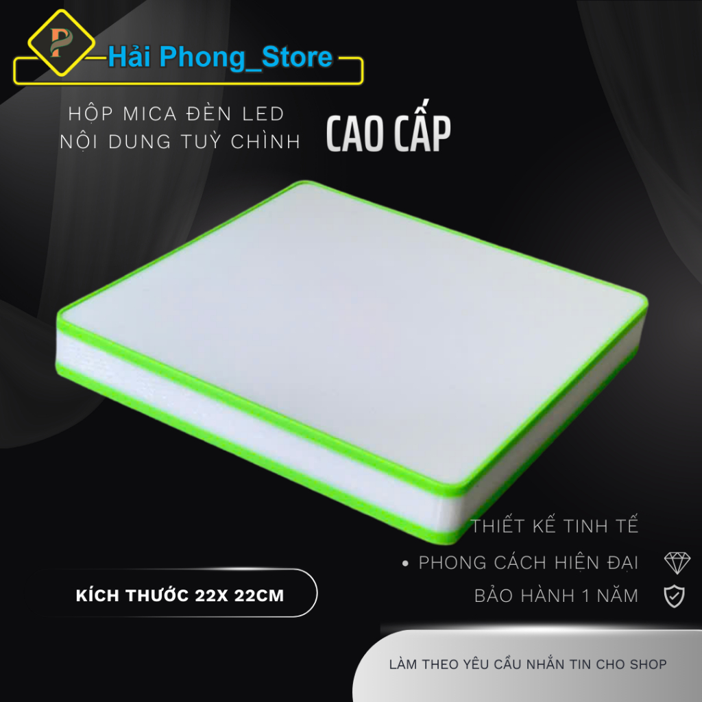Hộp Đèn Mica Viền LED Phát Sáng – Phôi Hộp Đèn Mica Nội Dung Tuỳ Chỉnh | BigBuy360 - bigbuy360.vn