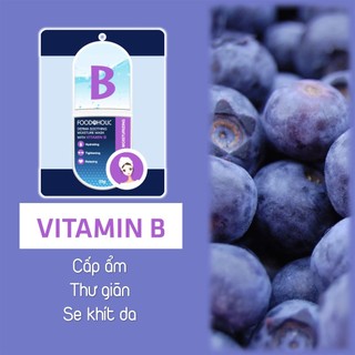 Mặt nạ giấy dưỡng da Foodaholic Vitamin Mask (10 miếng)